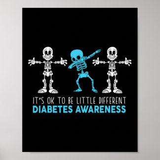 Póster Está bien ser un poco diferente a la diabetes tipo