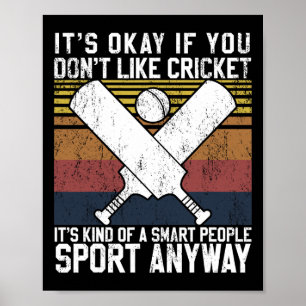 Póster Está Bien Si No Te Gusta El Cricket Personas Intel