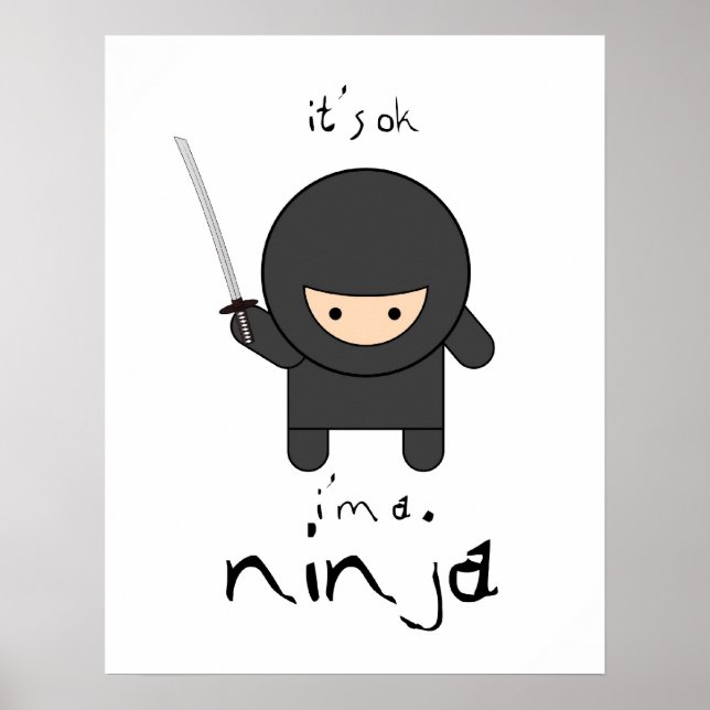 Póster está bien, soy un ninja (Frente)