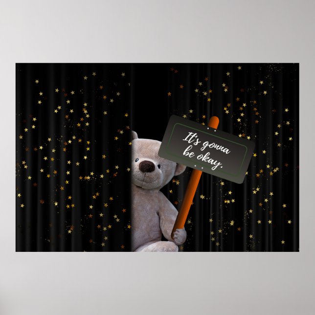 Póster Está bien Teddy Bear (Frente)