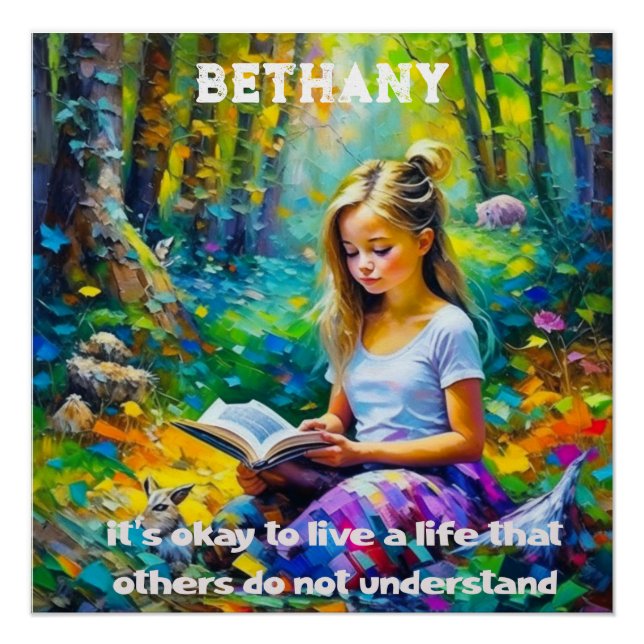 Póster Está bien vivir una vida que otros no entienden (Anverso)