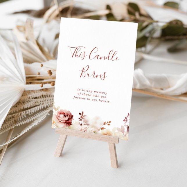 Póster Esta caligrafía graceful Floral Candle Burns Rótul (Subido por el creador)