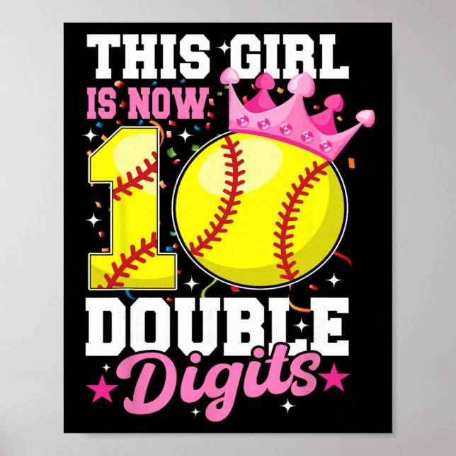 Póster Esta chica ahora tiene 10 dobles dígitos Softll 10 (Frente)