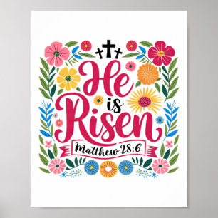 Póster Está Creciendo Jesús Cristiano Feliz Ver Biblia De