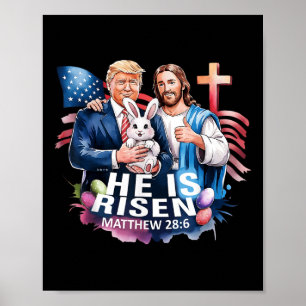 Póster Está Creciendo Jesús Gracioso Trump Bandera Estado