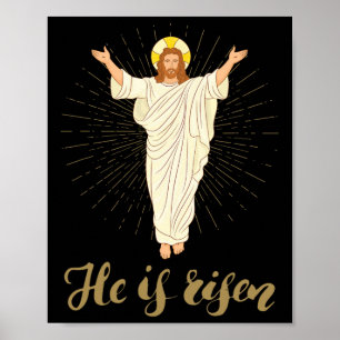 Póster Está Creciendo La Fe Cristiana De Jesús En Pascua 