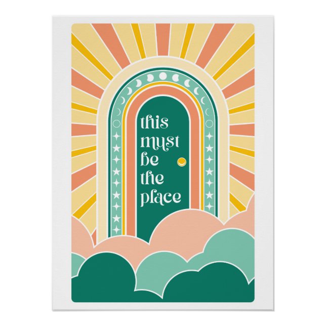 Póster esta debe ser la puerta retro del lugar (Anverso)