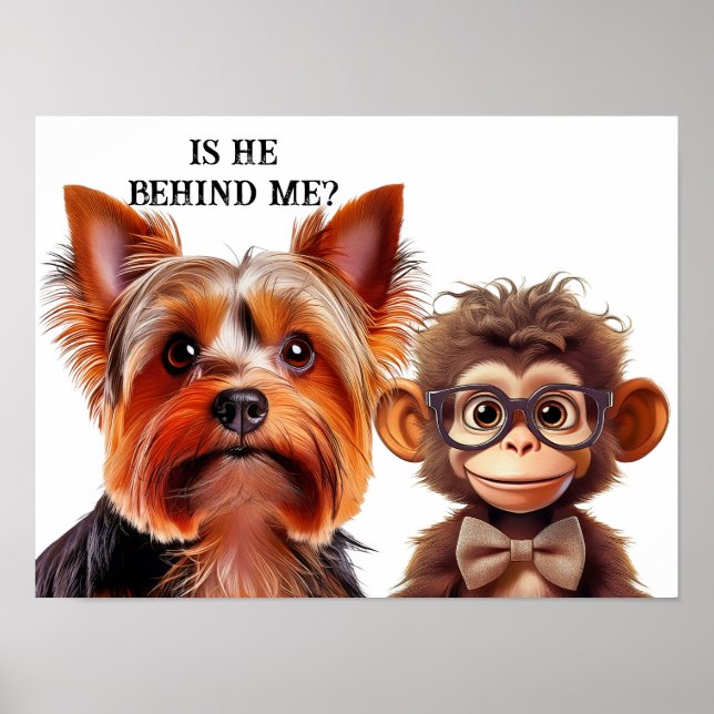 Póster ¿Está detrás de mí? (Frente)