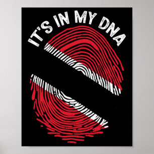 Póster Está En Mi Adn Bandera De Trinidad Y Togo Orgullos