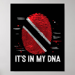 Póster Está en mi ADN Trinidad y Togo Bandera Orgullosa t