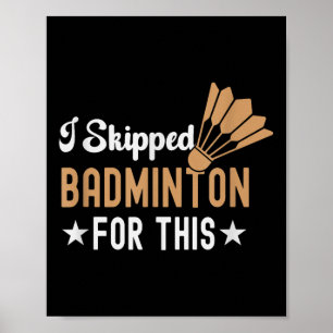 Póster Está En Mi Dna Badminton Shuttle Badminton P