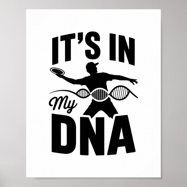 Póster Está en mi Dna Disk Golf (Frente)