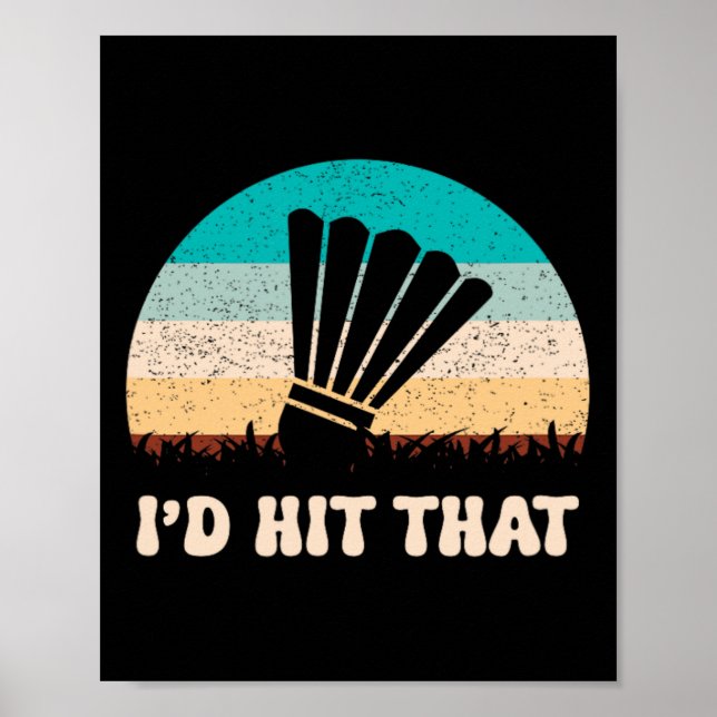 Póster Está en mi juego Dna Dminton Shuttle Racket Dminto (Frente)