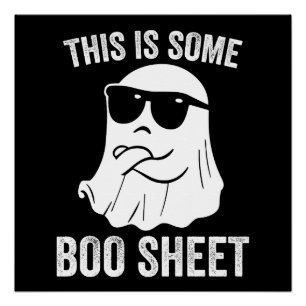 Póster Esta Es Alguna Hoja De Boo Divertido Fantasma Rega