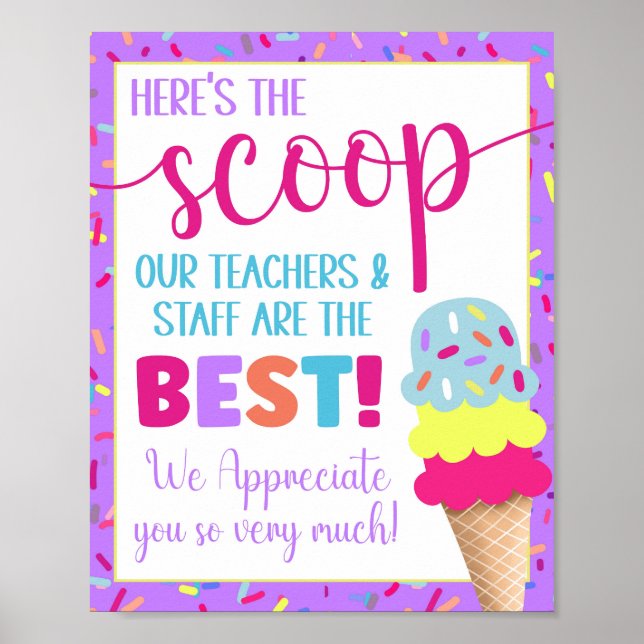 Póster Esta es la apreciación de Scoop Ice Cream (Frente)