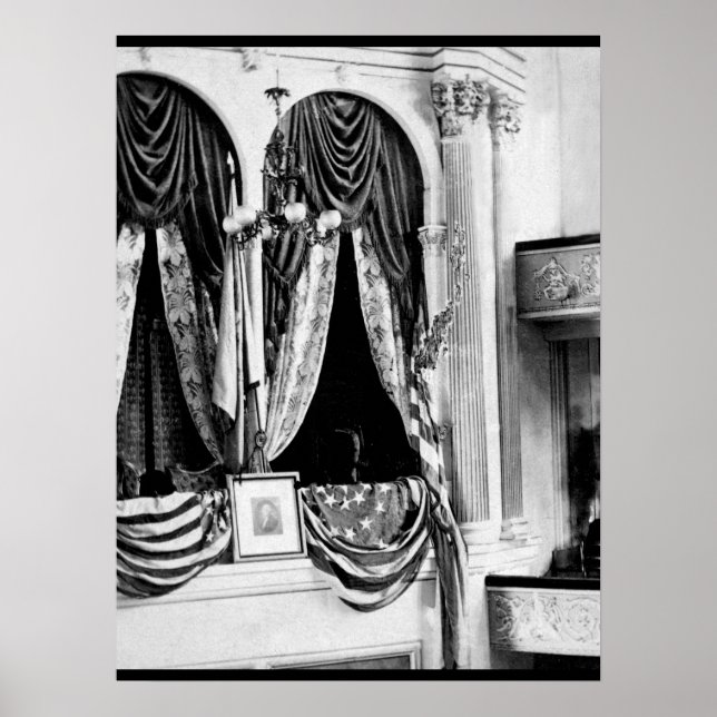 Póster Esta es la caja privada en el teatro Ford, Washing (Frente)