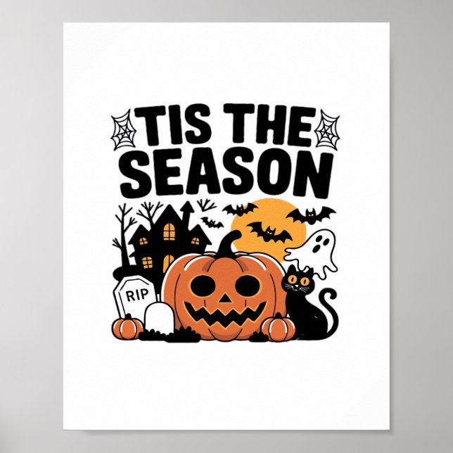 Póster Esta es la calabaza de temporada Halloween Cae Gra (Frente)