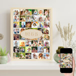 Póster Esta es la crema de fotos cuadradas del Collage de<br><div class="desc">Poster de plantillas de fotos que puede personalizar con hasta 40 fotos diferentes. El texto está escrito en tipografía de tipografía delgada y dice "This Is Us", que puede editar si lo desea. La plantilla de fotos está lista para que agregue sus imágenes trabajando de izquierda a derecha en filas...</div>