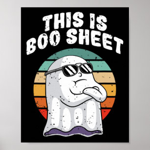 Póster Esta Es La Hoja De Boo Divertida Halloween Disfrac