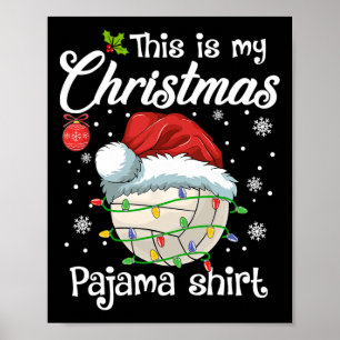 Póster Esta es la Navidad Deportiva De Voleibol De Mis Na