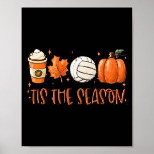 Póster Esta es la revista de temporada Latte Pumpkin Fall
