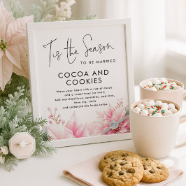 Póster Esta es la temporada Cocoa Cookies Rótulo Bridal S