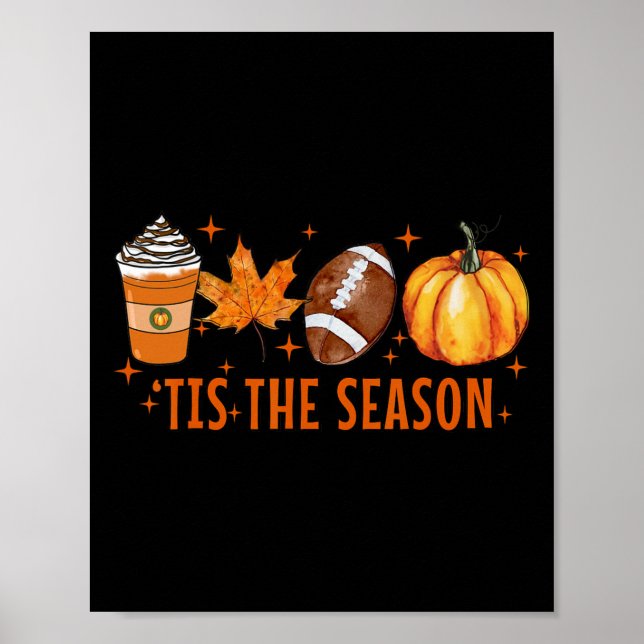 Póster Esta es la temporada de calabaza de especias lata  (Frente)