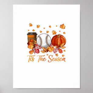 Póster Esta Es La Temporada De La Calabaza De Béisbol Aut
