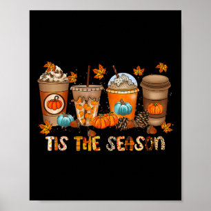 Póster Esta es la temporada de la calabaza de especias de