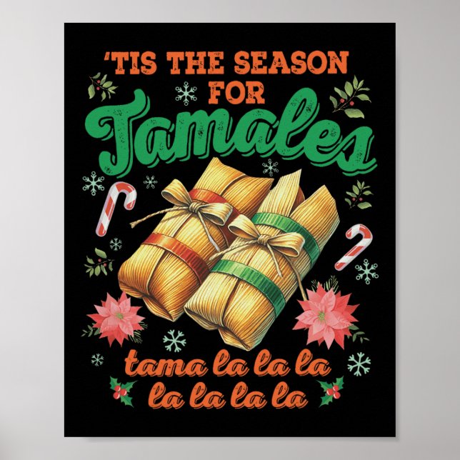 Póster Esta Es La Temporada De La Famlia Tamales Mexicana (Frente)