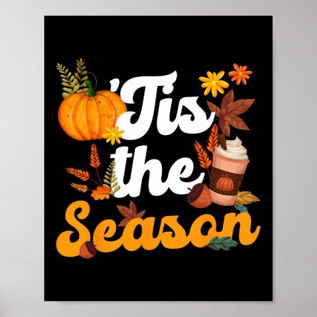 Póster Esta Es La Temporada De Las Calabazas De Especias  (Frente)