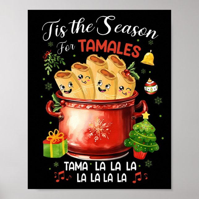 Póster Esta Es La Temporada De Los Navidades De Alimentos (Frente)