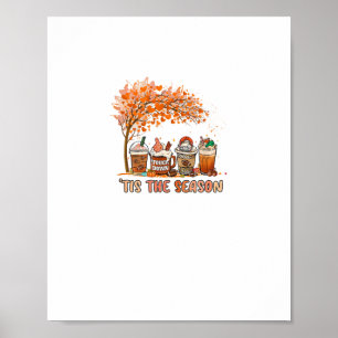 Póster Esta Es La Temporada De Toque De Otoño Del Café De