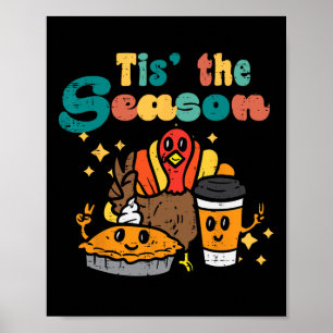 Póster Esta Es La Temporada En Que Turquía Calabaza Café
