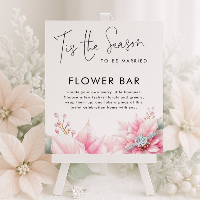 Póster Esta es la temporada Flower Bar Rótulo Bridal Show (Subido por el creador)