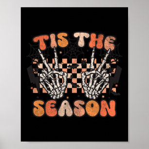 Póster Esta Es La Temporada Halloween Skeleton Costume Re