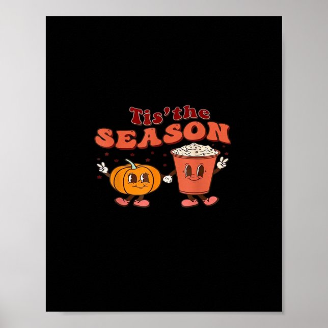 Póster Esta es la temporada Halloween Spice Fall Autumn P (Frente)