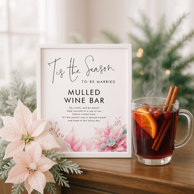 Póster Esta es la temporada Mulled Wine Bar Bridal Shower (Subido por el creador)