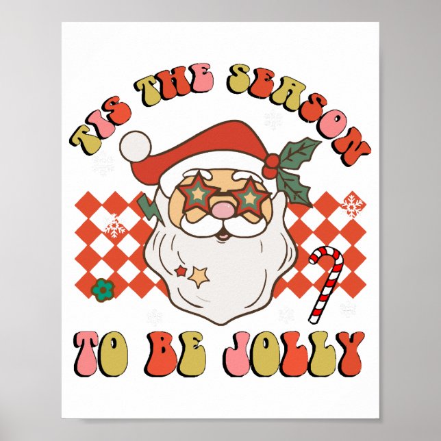 Póster Esta Es La Temporada Para Ser Jolly Navidades Sant (Frente)