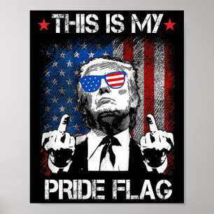 Póster Esta Es Mi Bandera De Orgullo Estadounidense El 4 