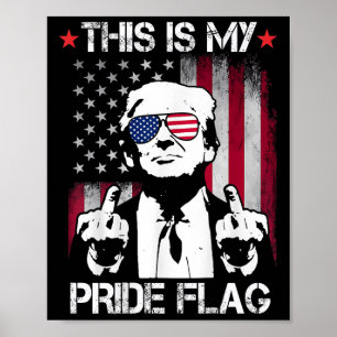 Póster Esta Es Mi Bandera De Orgullo Estadounidense El 4