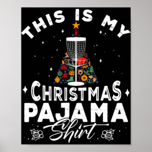 Póster Esta es mi camiseta de pijama de Navidad jugador d