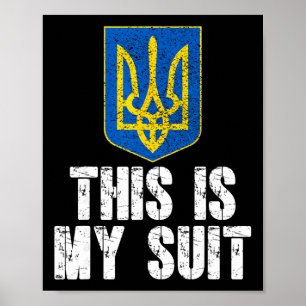 Póster Esta Es Mi Chaqueta Apoyo A Ucrania Tridente Ucran