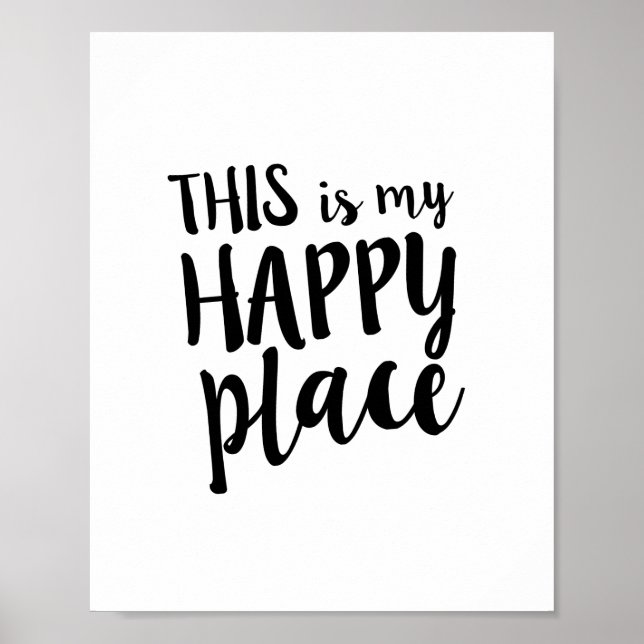 Póster Esta es mi cita de casa familiar Happy Place (Frente)