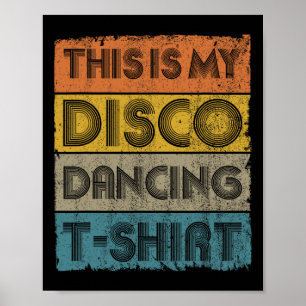 Póster Esta es mi disco retro baile musical de los años 8
