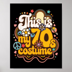 Póster Esta es mi fiesta temática de disfraces de 70's Hi