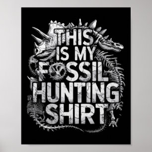 Póster Esta Es Mi Graciosa Paleontología De La Caza De Fó