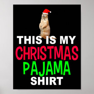 Póster Esta Es Mi Navidad Pijama Día De La Marmota Navida