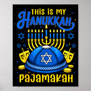 Póster Esta Es Mi Pajamakah De Hanukkah Para La Navidad J