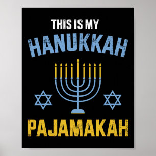 Póster Esta Es Mi Pajamakah De Hanukkah Para La Navidad J